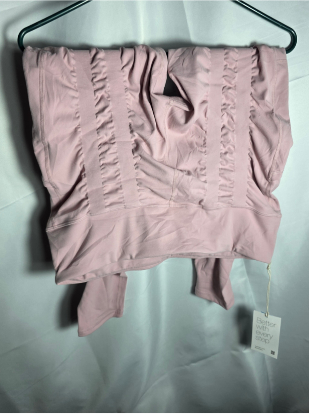 Women's Sweetflexx Leggings Size 14 Pink Ruched Athletic Pants workout hiking